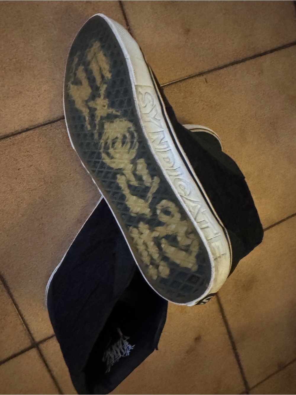 VTG Chaz Bojorquez Sk8-Hi S Vans w SYNDICATE molded west coast graffiti M 10.5